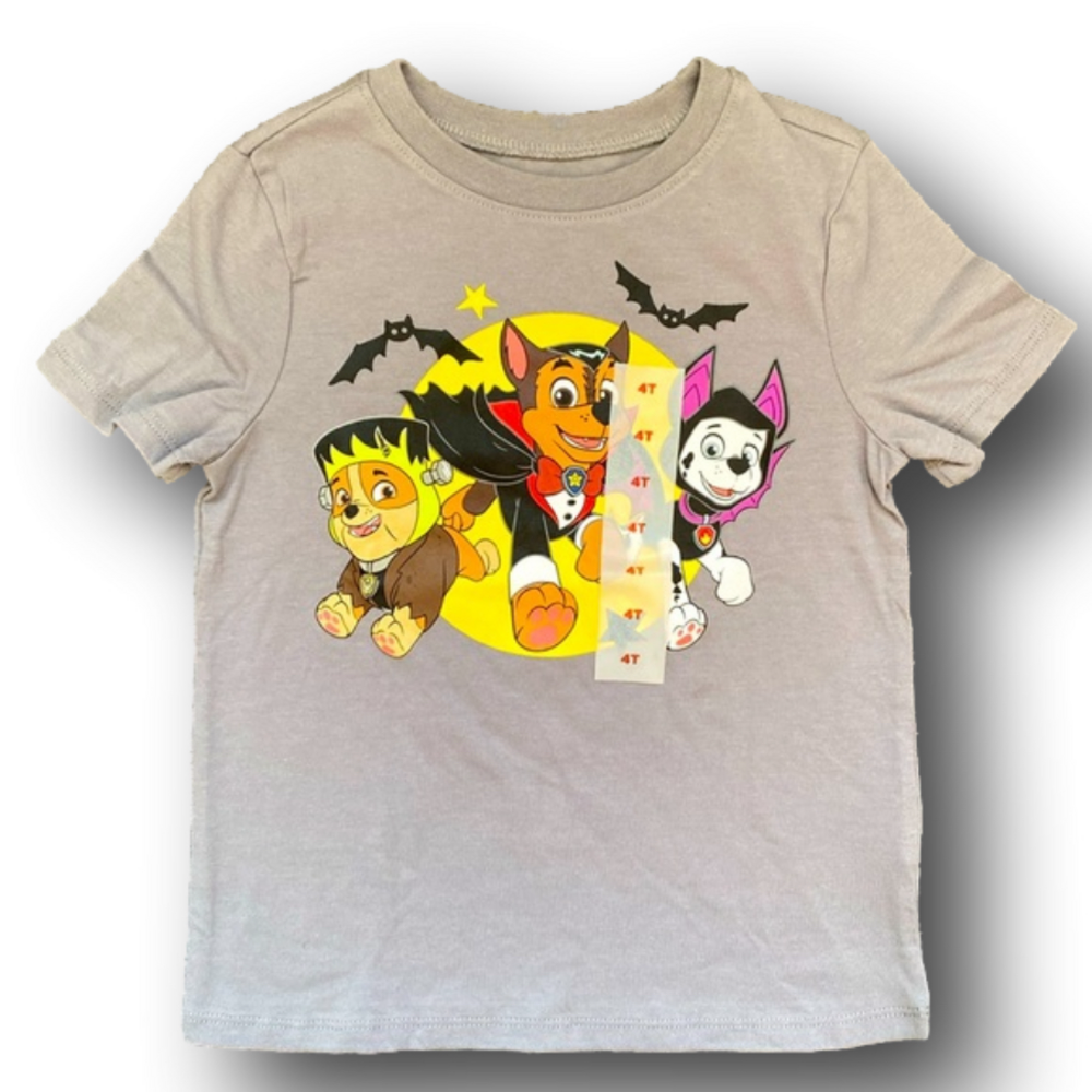 Kids Paw Patrol Nickelodean Halloween T-Shirt - Size 4T - NWT